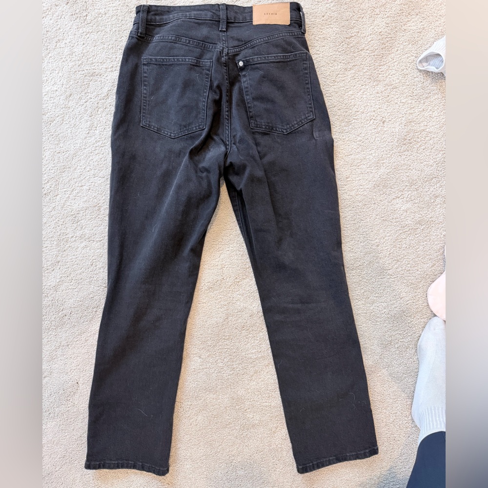 H&M Women's Straight Leg Black Jeans